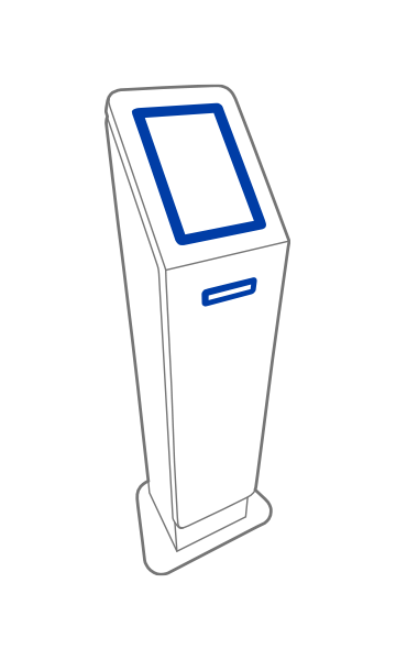 Dispensador de tickets para sistema de colas 10 pulgadas